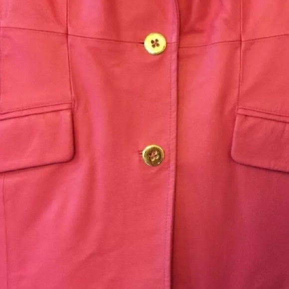 NWT Barbie Pink Leather Skirt Suit - Picture 4 of 8